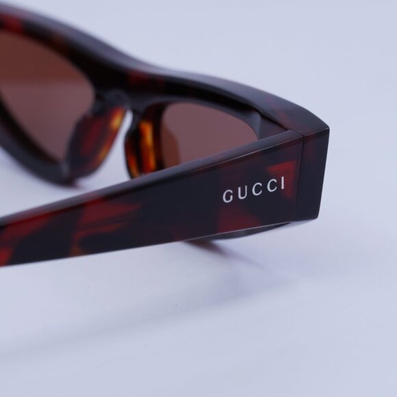 Gucci GG1779S 005 Sunglasses Reddish Havana Cat Eye Frame, Warm Brown Lenses - Picture 5 of 10